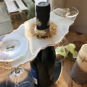Glass Holder / Champagne Glass Holder / Wine Glass Holder / Epoxy Resin / Wine Butler / Wedding / Party / Decoration / Home / Terrace / Bar
