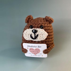 Orsetto Felice - Il tuo portafortuna per il buon umore - Idea regalo - Regalo di compleanno - Regali speciali con un messaggio positivo
