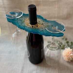 Epoxy Wine Butler-Gifts-Wedding Gifts-Resin Art-Champagne Glass Holder-Wine Glass Holder-Custom-Home Decor-Anniversary Gifts