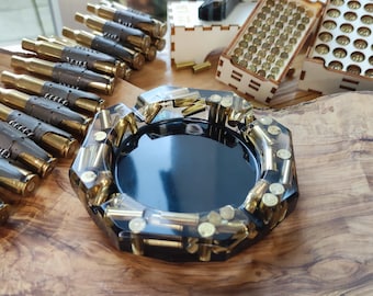 SNIPER Resin Ashtray Father's Day Decoration Men's Gift Bullet Casings Army Military Bundeswehr Ammo Bullet Hunter Soldier Garden Party