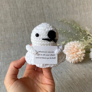 Fantasma di supporto emotivo - Il tuo portafortuna per il buon umore - Idea regalo - Regalo di compleanno - Regali speciali con un messaggio positivo