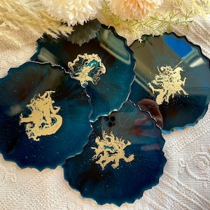 Epoxy resin coasters-Resinart-Resin Coasters-Wedding-Decoration-Home