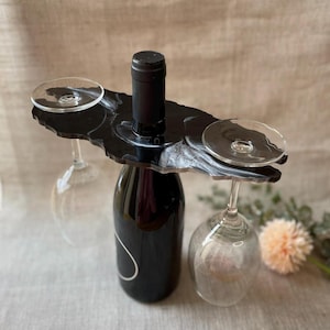 Epoxy Wine Butler-Gifts-Wedding Gifts-Resin Art-Champagne Glass Holder-Wine Glass Holder-Custom-Home Decor-Anniversary Gifts