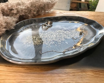 Tray / Decorative tray / Jewelry bowl / Wedding / Bowl / Decorative bowl / Epoxy resin / Resin / Wedding / Home / Table decoration