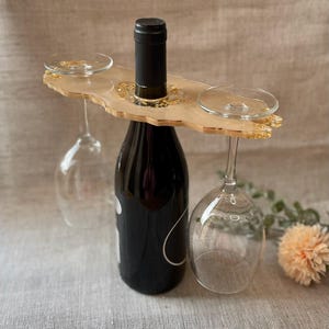 Glashouder / Hars / Champagneglashouder / Wijn / Epoxyhars / Wijnbutler / Bruiloft / Feest / Decoratie / Huis / Terras / Bar
