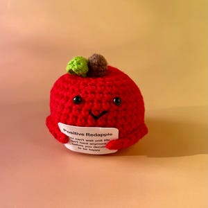 Positieve Redapple - Jouw geluksbrenger voor een goed humeur - Cadeau-idee - Verjaardagscadeau - Bijzondere cadeaus met een positieve boodschap