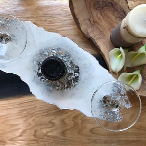 Epoxy Wine Butler-Gifts-Wedding Gifts-Resin Art-Champagne Glass Holder-Wine Glass Holder-Custom-Home Decor-Anniversary Gifts