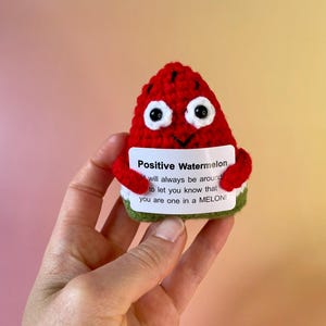Positieve watermeloen - vrolijke watermeloen - jouw geluksbrenger voor een goed humeur - cadeau-idee - speciale cadeaus voor je dierbaren