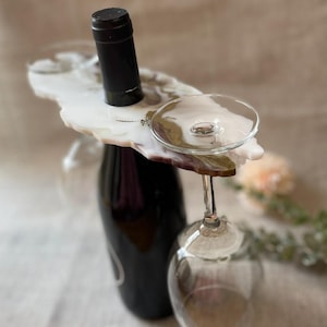 Epoxy Wine Butler-Gifts-Wedding Gifts-Resin Art-Champagne Glass Holder-Wine Glass Holder-Custom-Home Decor-Anniversary Gifts
