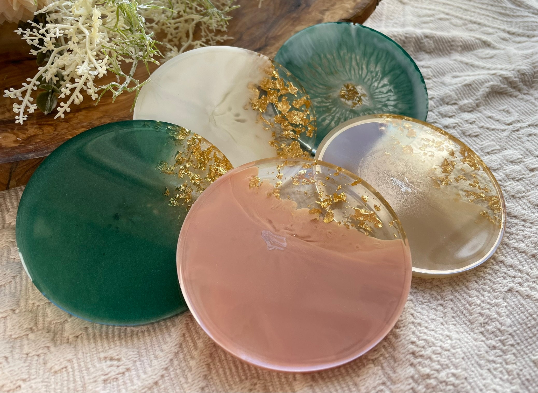 B-WARE coasters made of epoxy resin-Resinart-Resin Coasters