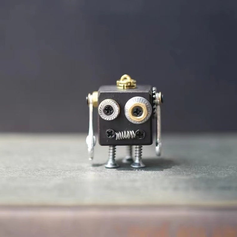 Steampunk Robot Assembly Key Chain Robot Toy College Student - Etsy