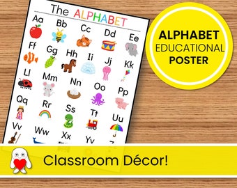 ABC Alphabet Chart: Poster für Schulbildung (PDF)