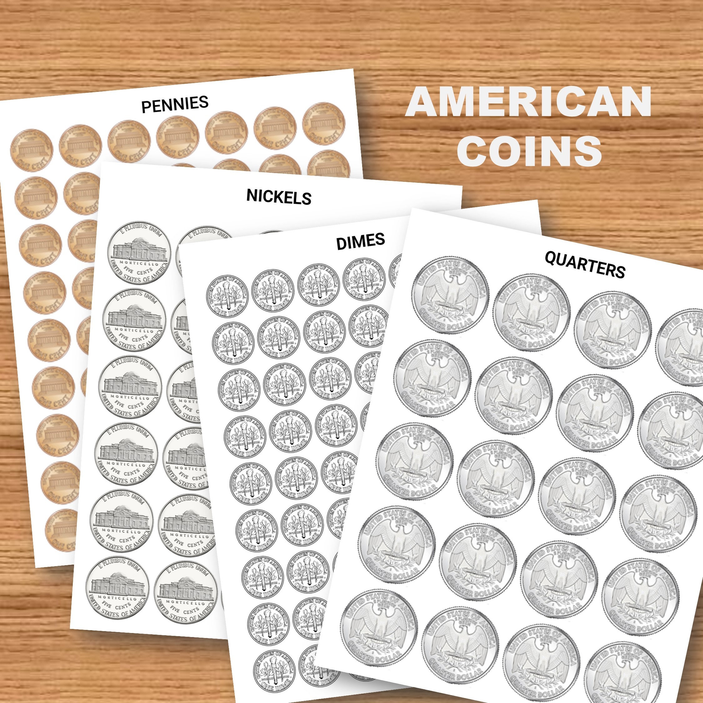 Printable Coins For Classroom Large