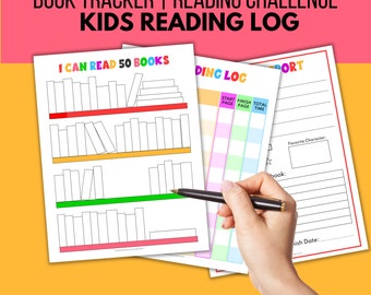 Pacchetto di diari di lettura per bambini: resoconto del libro, sfida di lettura (PDF)
