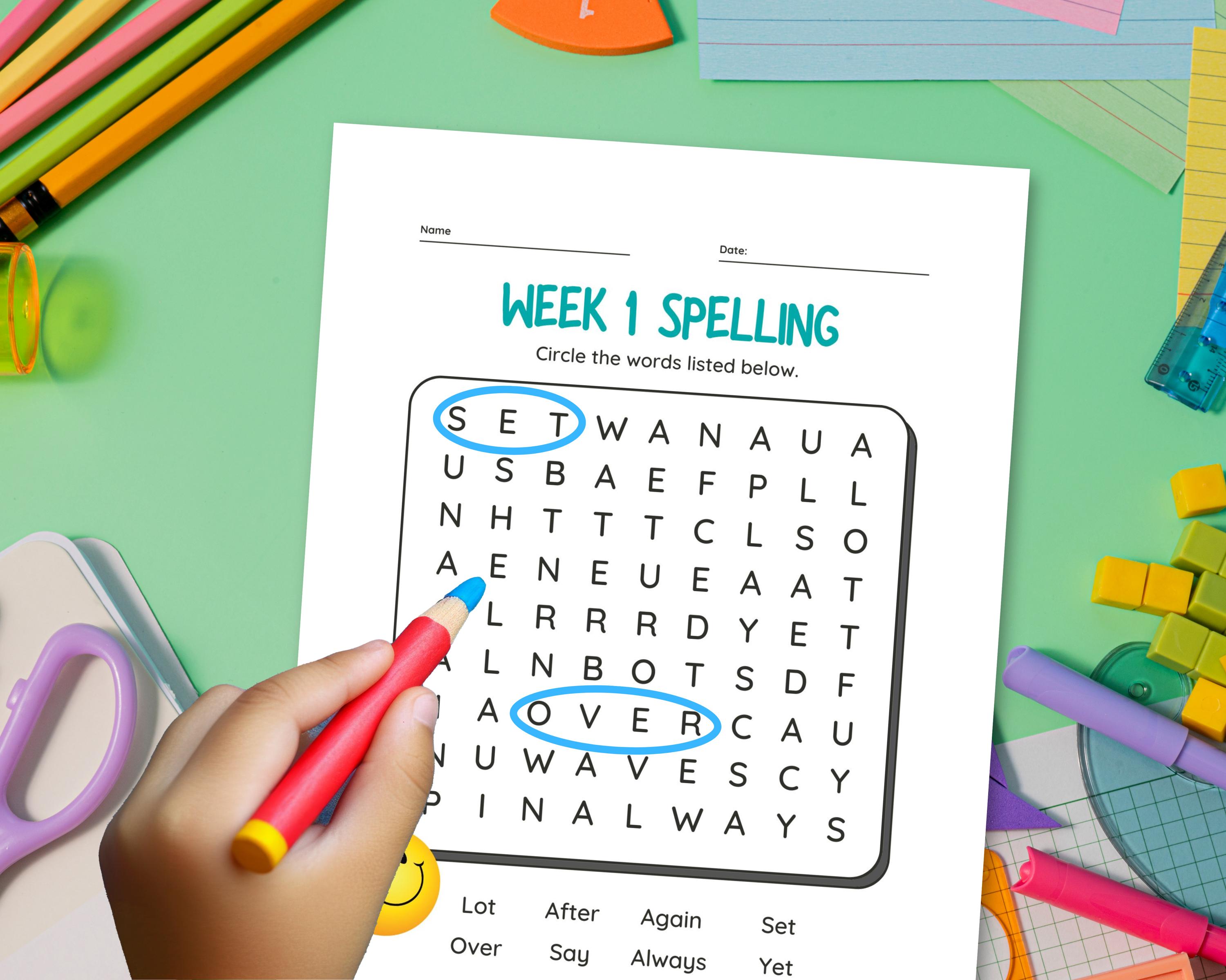 2nd Grade Spelling Worksheets: 36 Weeks of Daily Activities (digital ...