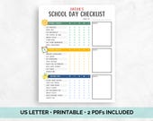 Kids Daily Checklist: Chore Chart, Routine Tracker (Printable PDF)
