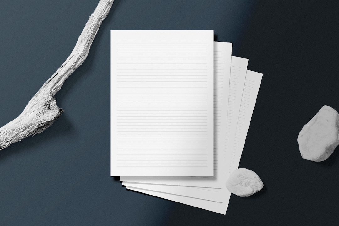 Printable Lined Paper PDF. Wide Ruled Paper. College Ruled Paper ...