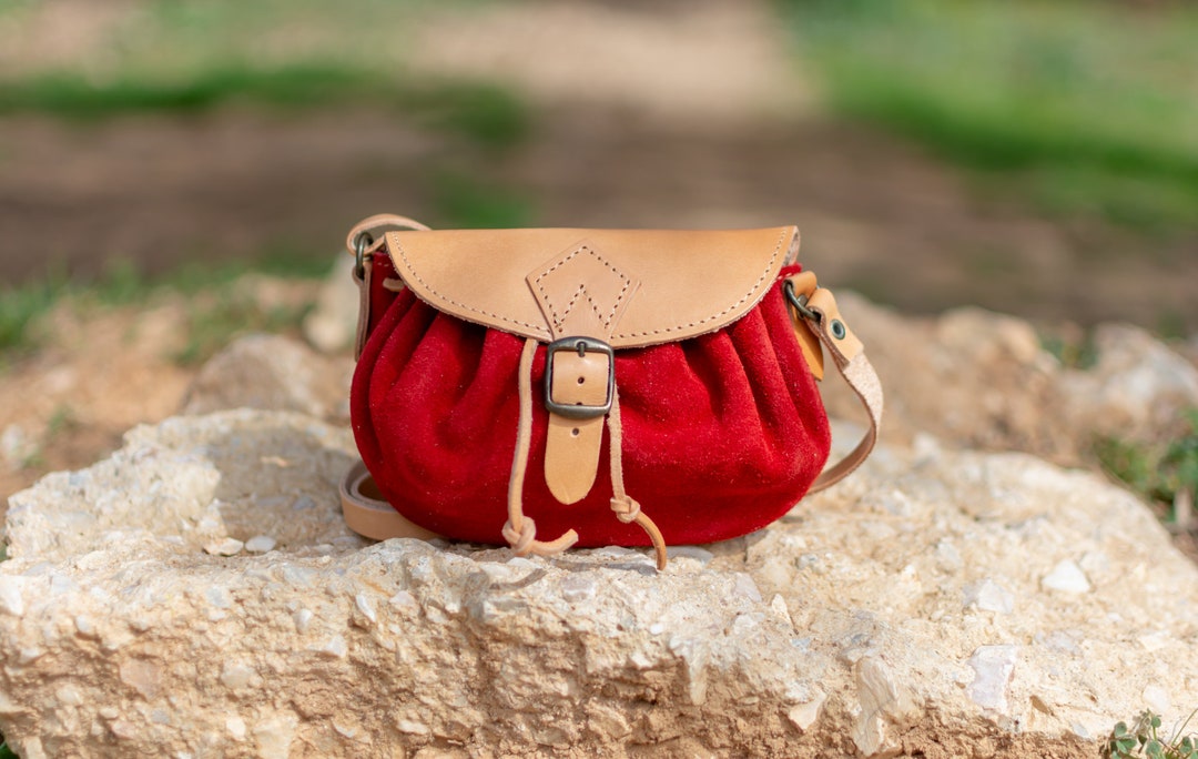 Small Bucket Leather Bag, Mini Crossbody Bag, Shoulder Bag  display picture 1