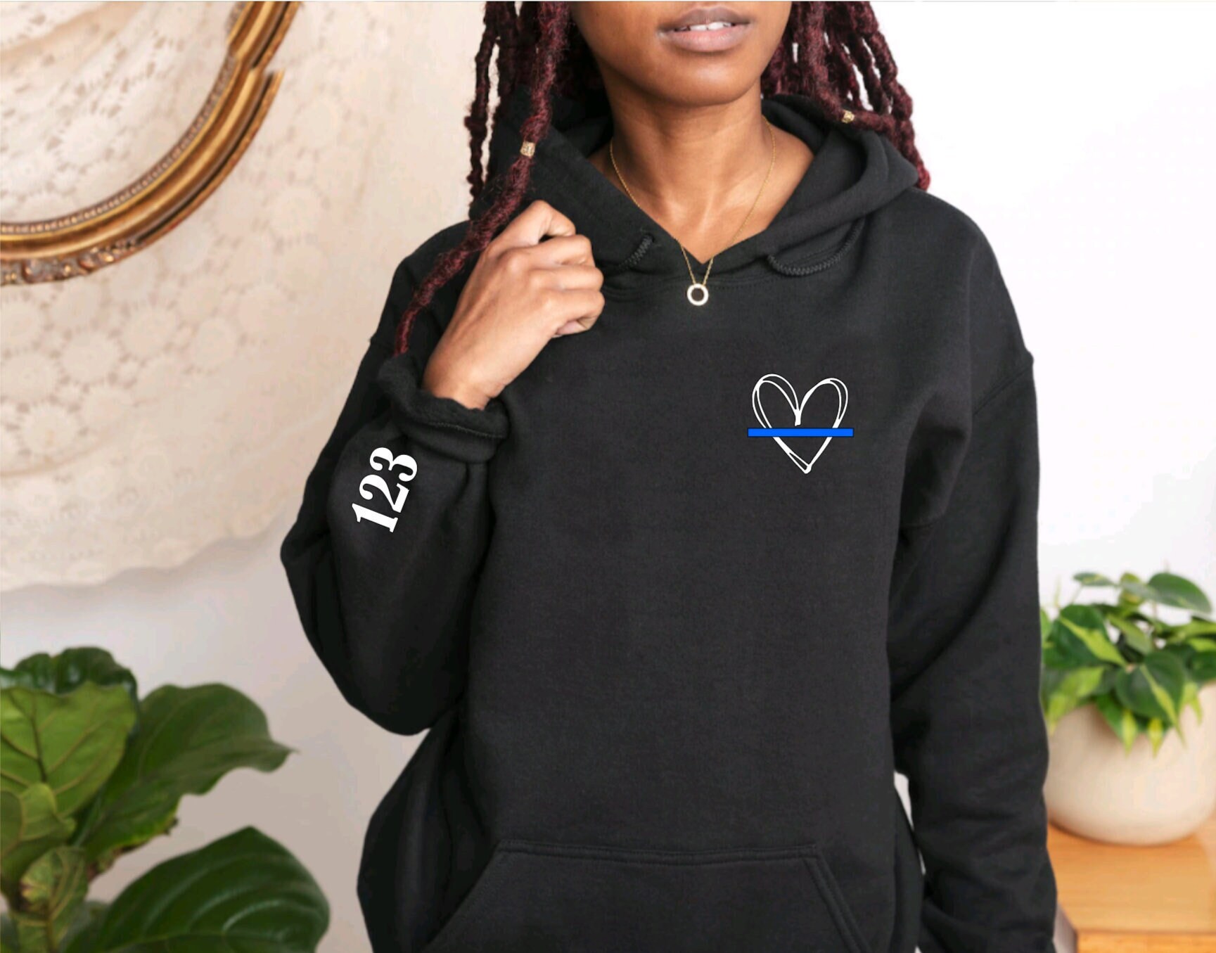 Police Shackle Pattern Print Women's Sweatshirt