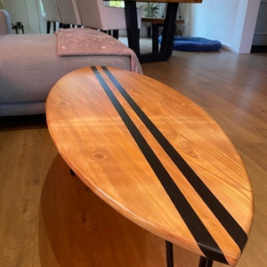 Table basse bois planche de surf image 8