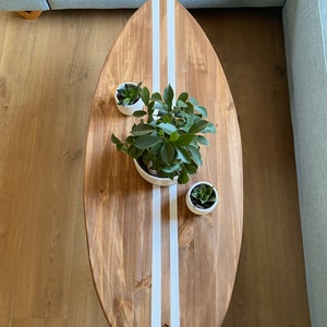 Table basse bois planche de surf image 4