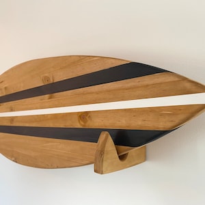 Wooden surfboard decoration
