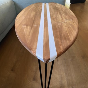 Table basse bois planche de surf image 6