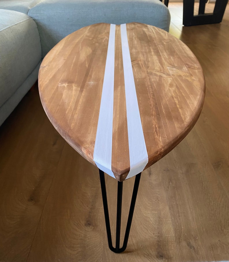 Table basse bois planche de surf image 6