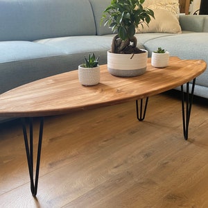 Houten surfplank salontafel