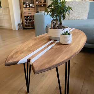 Table basse bois planche de surf image 5