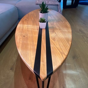 Table basse bois planche de surf image 4