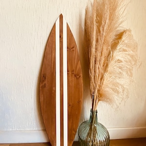 Wooden surfboard decoration
