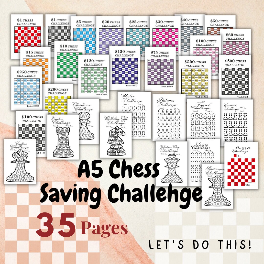 Printable Savings Challenge, Savings Tracker, Saving Funds Bundle ...