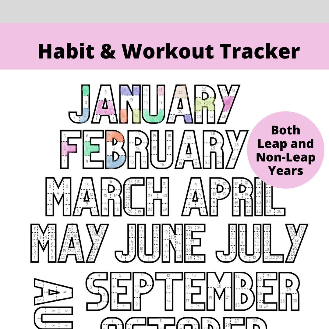 Daily Workout Tracker, Weight Loss Journal, Fitness Planner, Printable ...