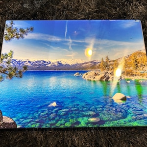 Sand Harbor Lake Tahoe Resin Charcuterie Board