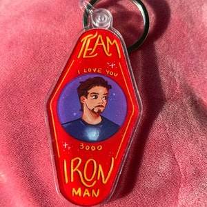 Team Iron Man Keychain