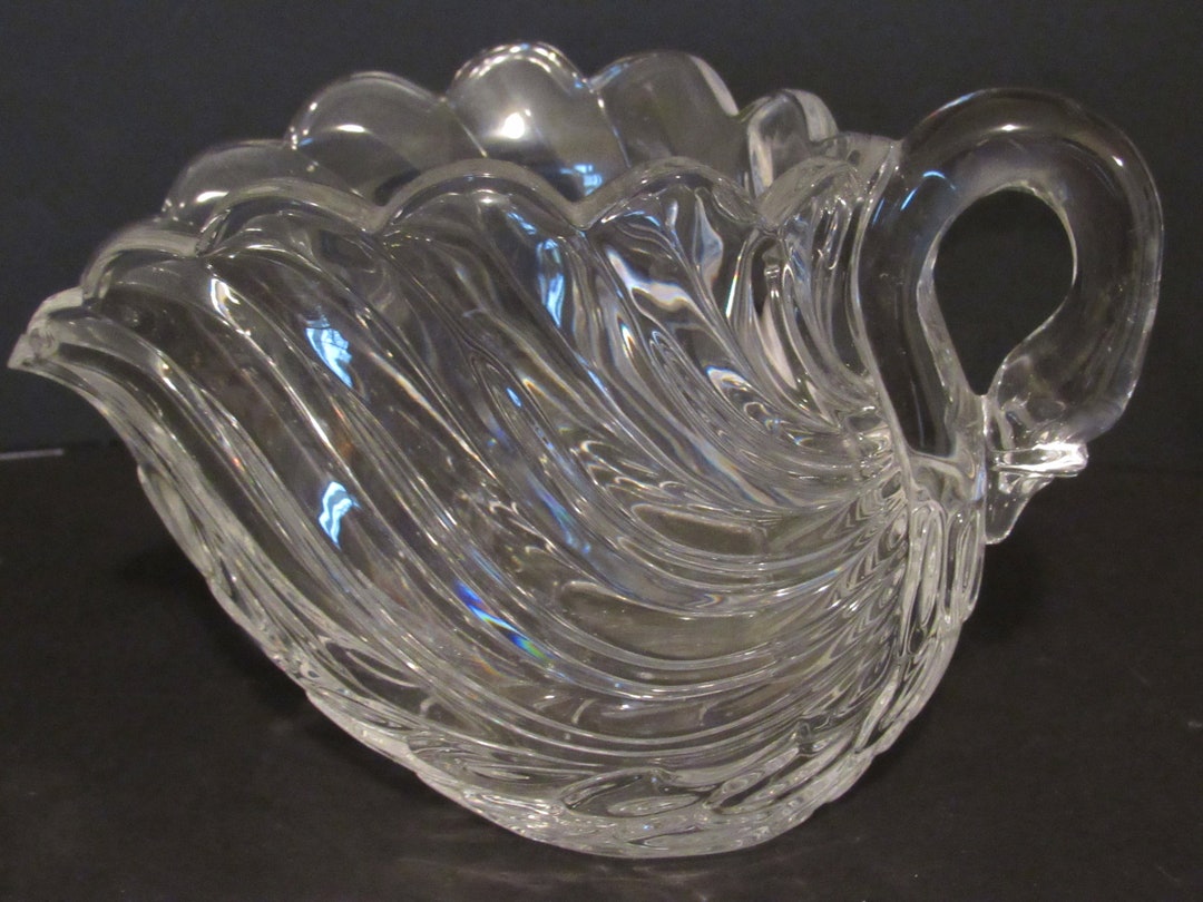 Vintage Fostoria 24 Lead Crystal Swan Crystal Candy/trinket Etsy