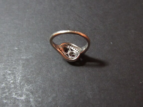 Vintage Ruby Ring - Ruby and Diamond Bi-Pass Ring… - image 6