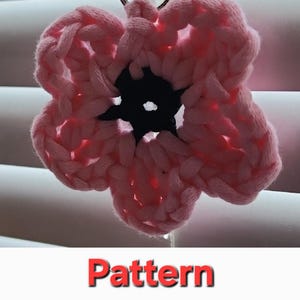 DIY Flower Keychain Crochet Pattern - Digital Download