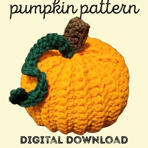 Mini Pumpkin Crochet Pattern Halloween Decor (Digital Download)