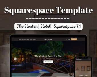 The Hoxton Squarespace Template | Hotel Website Theme | Squarespace 7.1