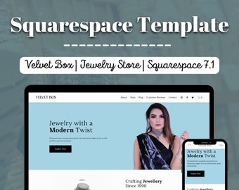 Samt Box Schmuck Squarespace Template 7,5