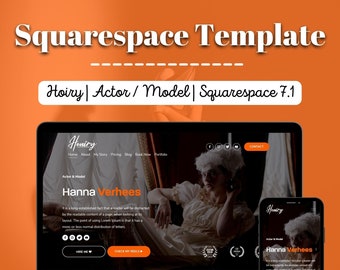 Squarespace 7.1 Website Template for Actors and Models