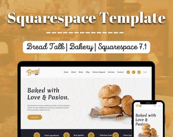 Bread Talk | Bakery Squarespace Website Template