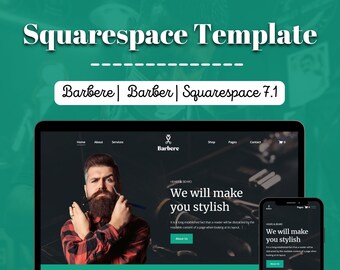 Hair Stylist Squarespace Website Template