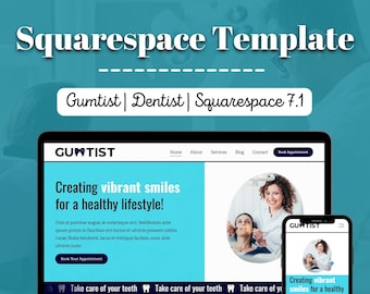 Squarespace Website template for Dentist | Squarespace 7.1
