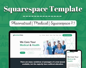 Pharmatrial | Medical Squarespace Template | Squarespace 7.1