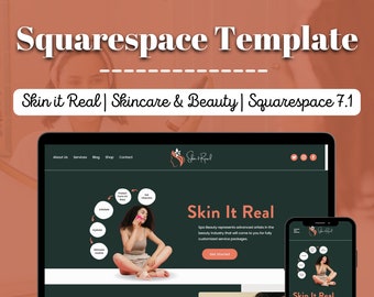 Skincare & Beauty Website | Squarespace 7.1 Template