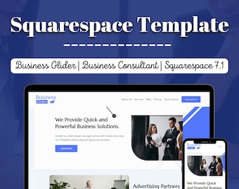Business Consultant | Squarespace 7.1 Website Template