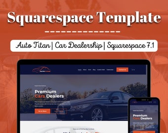 Autotitan Squarespace Website Template | Car Dealership
